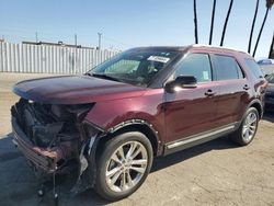 Ford salvage cars for sale: 2018 Ford Explorer XLT