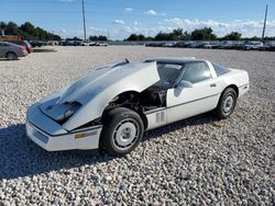 Salvage cars for sale at Taylor, TX auction: 1986 Chevrolet Corvette