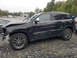 Salvage cars for sale at Waldorf, MD auction: 2017 Jeep Grand Cherokee Limited