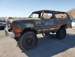 Salvage cars for sale at Colton, CA auction: 1989 Dodge Ramcharger AW-100