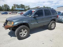 Jeep salvage cars for sale: 2003 Jeep Grand Cherokee Laredo