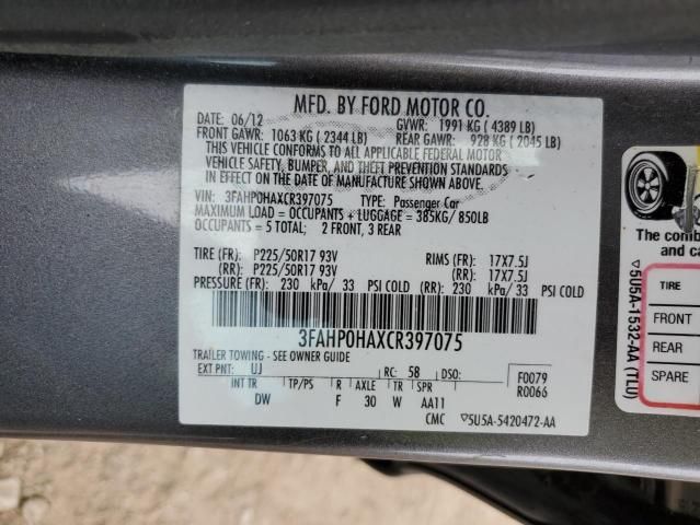 2012 Ford Fusion SE