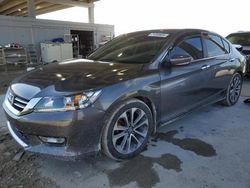 Salvage cars for sale at West Palm Beach, FL auction: 2015 Honda Accord Sport