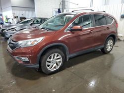 Salvage cars for sale at Ham Lake, MN auction: 2015 Honda CR-V EX