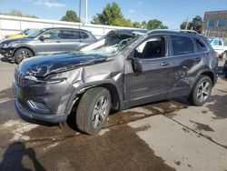 Carros salvage sin ofertas aún a la venta en subasta: 2019 Jeep Cherokee Limited