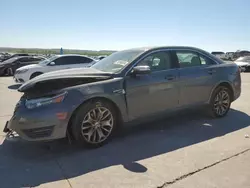 Salvage cars for sale at Grand Prairie, TX auction: 2015 Ford Taurus Limited