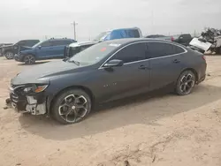 Salvage cars for sale at Andrews, TX auction: 2020 Chevrolet Malibu LT