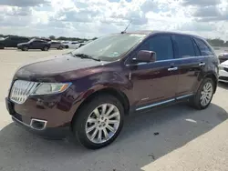 Salvage cars for sale at San Antonio, TX auction: 2011 Lincoln MKX