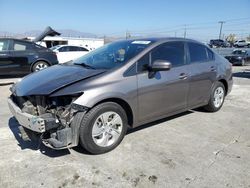 Salvage cars for sale at Sun Valley, CA auction: 2015 Honda Civic LX