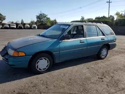 Salvage cars for sale at San Martin, CA auction: 1993 Ford Escort LX