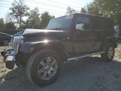 Salvage cars for sale at Waldorf, MD auction: 2012 Jeep Wrangler Unlimited Sahara