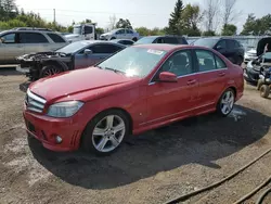 Salvage cars for sale at Bowmanville, ON auction: 2010 Mercedes-Benz C 300 4matic