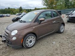 Salvage cars for sale at Candia, NH auction: 2013 Fiat 500 POP