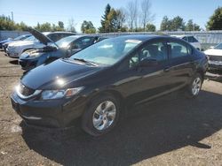 Salvage cars for sale at Bowmanville, ON auction: 2015 Honda Civic LX