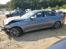 Salvage cars for sale at North Billerica, MA auction: 2017 Genesis G80 Base