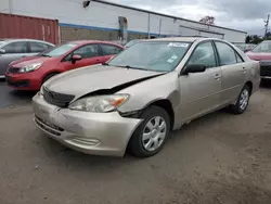 Salvage cars for sale at New Britain, CT auction: 2002 Toyota Camry LE