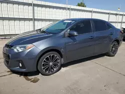 Toyota Vehiculos salvage en venta: 2015 Toyota Corolla L