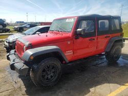 Jeep salvage cars for sale: 2012 Jeep Wrangler Unlimited Sport