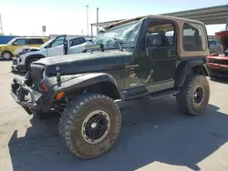 Salvage cars for sale at Anthony, TX auction: 1997 Jeep Wrangler / TJ Sahara