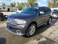 Salvage cars for sale at Bridgeton, MO auction: 2014 Dodge Durango Citadel