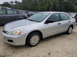 Vehiculos salvage en venta de Copart Ocala, FL: 2007 Honda Accord Value