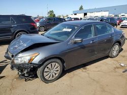 Salvage cars for sale at auction: 2012 Honda Accord LX