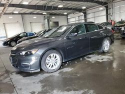 Chevrolet salvage cars for sale: 2018 Chevrolet Malibu LT