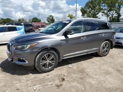 Salvage cars for sale at Riverview, FL auction: 2019 Infiniti QX60 Luxe