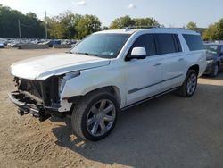 Salvage cars for sale at Marlboro, NY auction: 2016 Cadillac Escalade ESV Premium