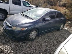 Salvage cars for sale at Reno, NV auction: 2009 Honda Civic Hybrid