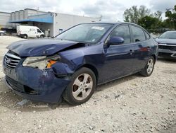 Salvage cars for sale at Opa Locka, FL auction: 2010 Hyundai Elantra Blue