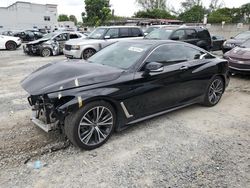 Salvage cars for sale at Opa Locka, FL auction: 2020 Infiniti Q60 Pure