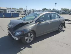 Salvage cars for sale at Sacramento, CA auction: 2008 Honda Civic EX