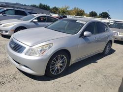 Salvage cars for sale at Sacramento, CA auction: 2008 Infiniti G35