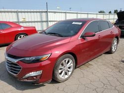 Chevrolet salvage cars for sale: 2019 Chevrolet Malibu LT