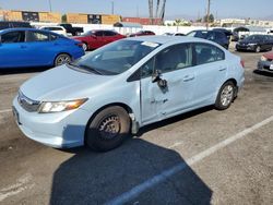 Salvage cars for sale at Van Nuys, CA auction: 2012 Honda Civic LX