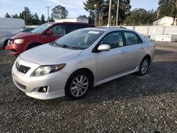 Salvage cars for sale from Copart Graham, WA: 2009 Toyota Corolla Base