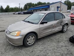 Salvage cars for sale at Midway, FL auction: 2002 Honda Civic LX