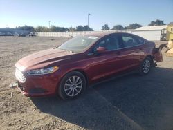 Salvage cars for sale at Sacramento, CA auction: 2016 Ford Fusion S