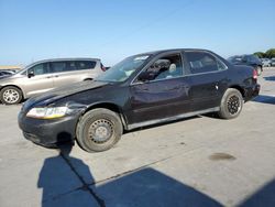 Salvage cars for sale at Grand Prairie, TX auction: 2002 Honda Accord LX