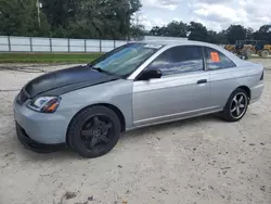 Salvage cars for sale at Ocala, FL auction: 2001 Honda Civic LX