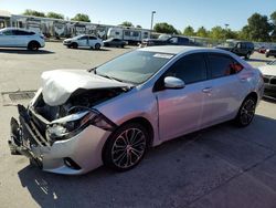 Vehiculos salvage en venta de Copart Sacramento, CA: 2015 Toyota Corolla L