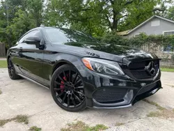 Salvage cars for sale at Houston, TX auction: 2017 Mercedes-Benz C300