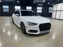 Salvage cars for sale at Mendon, MA auction: 2018 Audi S4 Premium Plus