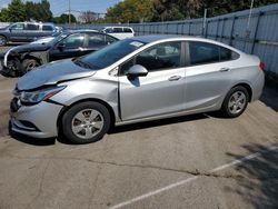 Chevrolet salvage cars for sale: 2016 Chevrolet Cruze LS