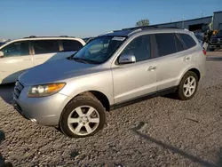 Salvage cars for sale at Kansas City, KS auction: 2007 Hyundai Santa FE SE