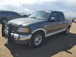 Ford salvage cars for sale: 2002 Ford F150 Supercrew