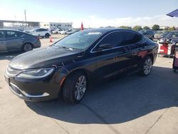 Salvage cars for sale at Grand Prairie, TX auction: 2016 Chrysler 200 Limited