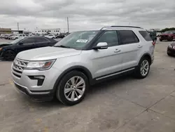 Salvage cars for sale at Grand Prairie, TX auction: 2019 Ford Explorer Limited