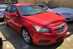 Chevrolet salvage cars for sale: 2014 Chevrolet Cruze LT